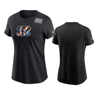 Women's Bengals Black Crucial Catch Multicolor T-Shirt