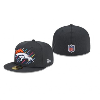 Broncos Charcoal 2021 NFL Crucial Catch 59FIFTY Fitted Hat