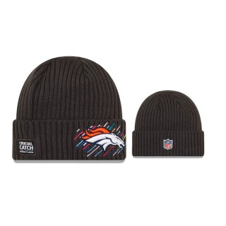 Broncos Charcoal 2021 NFL Crucial Catch Knit Hat