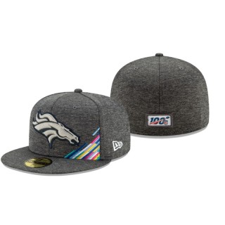 Broncos Heather Gray 2019 NFL Crucial Catch 59FIFTY Fitted Hat