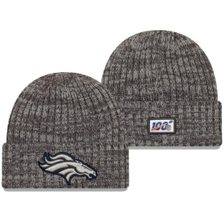 Broncos Heather Gray 2019 NFL Crucial Catch Cuffed Knit Hat