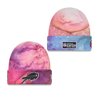 Men's Buffalo Bills Pink 2022 NFL Crucial Catch Knit Hat