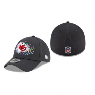 Chiefs Charcoal 2021 NFL Crucial Catch 39THIRTY Flex Hat