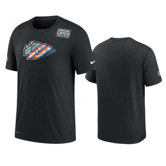 Chiefs Black Crucial Catch Sideline T-Shirt