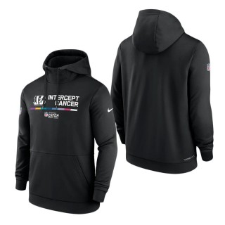 Men's Cincinnati Bengals Black 2022 NFL Crucial Catch Therma Performance Pullover Hoodie