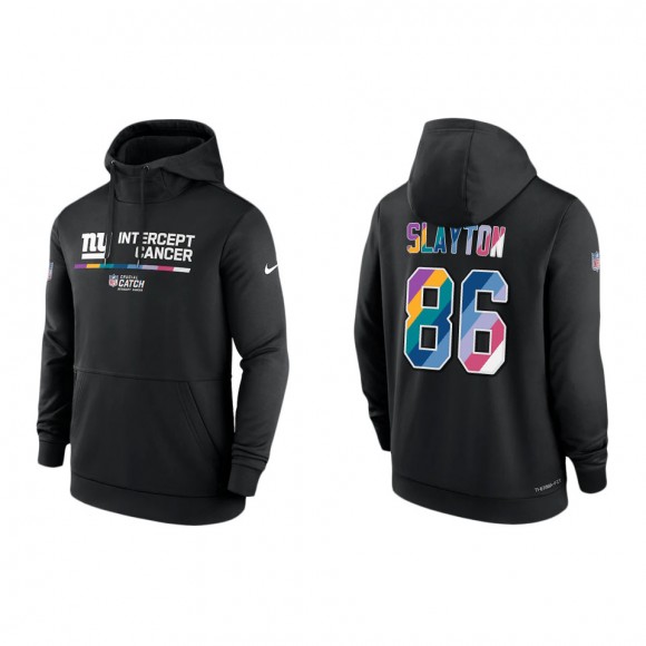 Darius Slayton New York Giants Black 2022 NFL Crucial Catch Therma Performance Pullover Hoodie