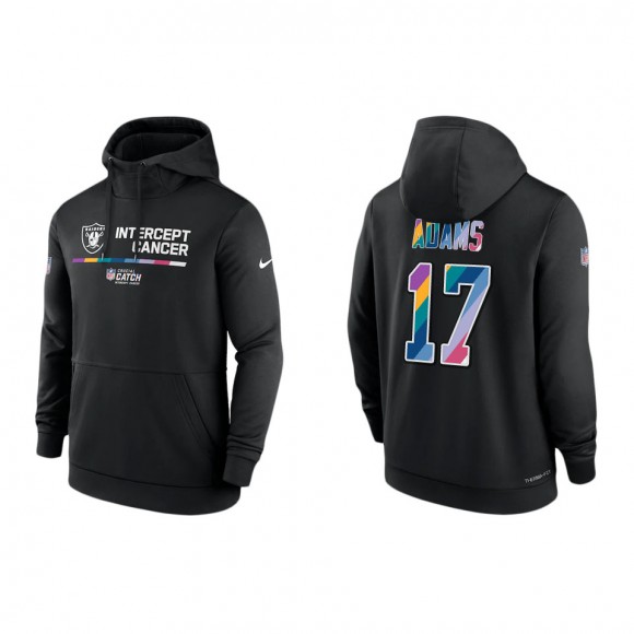 Davante Adams Las Vegas Raiders Black 2022 NFL Crucial Catch Therma Performance Pullover Hoodie