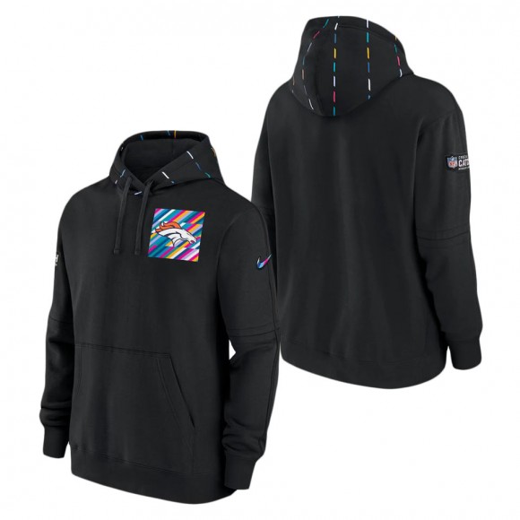 Denver Broncos Black 2023 NFL Crucial Catch Club Pullover Hoodie