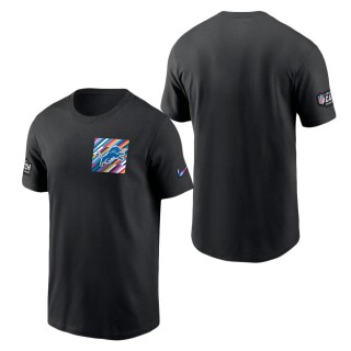 Detroit Lions Black 2023 NFL Crucial Catch Sideline Tri-Blend T-Shirt