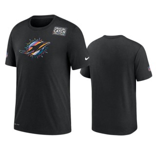 Dolphins Black Crucial Catch Sideline T-Shirt