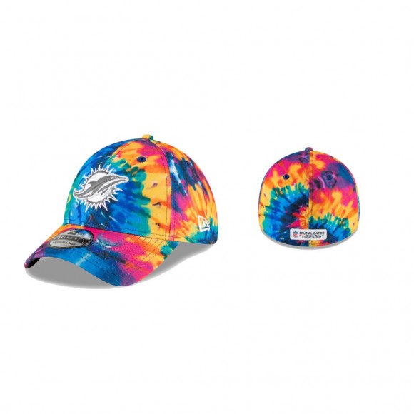 Dolphins Multi-Color 2020 NFL Crucial Catch 39THIRTY Flex Hat