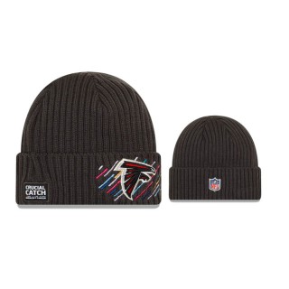 Falcons Charcoal 2021 NFL Crucial Catch Knit Hat