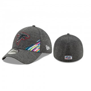 Falcons Heather Gray 2019 NFL Crucial Catch 39THIRTY Flex Hat