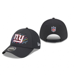 Giants Charcoal 2021 NFL Crucial Catch 9FORTY Adjustable Hat