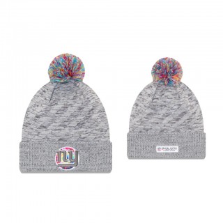 Giants Gray 2020 NFL Crucial Catch Cuffed Knit Hat