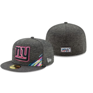 Giants Heather Gray 2019 NFL Crucial Catch 59FIFTY Fitted Hat