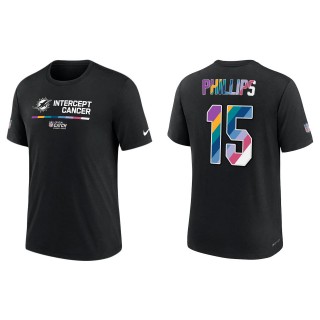 Jaelan Phillips Miami Dolphins Black 2022 NFL Crucial Catch Performance T-Shirt