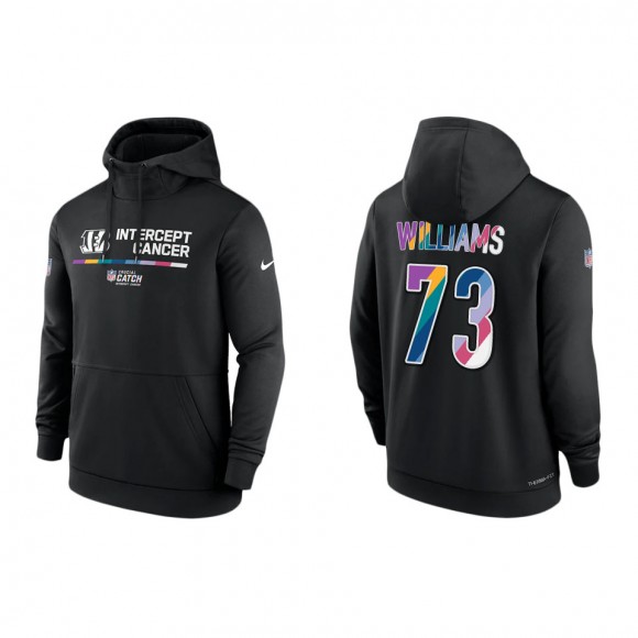 Jonah Williams Cincinnati Bengals Black 2022 NFL Crucial Catch Therma Performance Pullover Hoodie