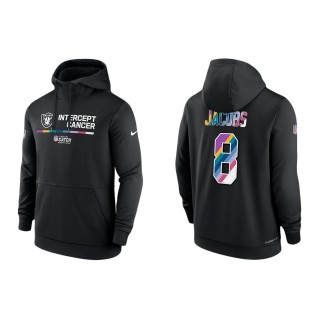 Josh Jacobs Las Vegas Raiders Black 2022 NFL Crucial Catch Therma Performance Pullover Hoodie