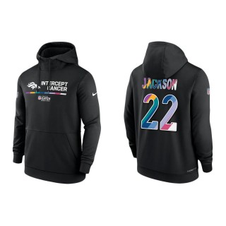 Kareem Jackson Denver Broncos Black 2022 NFL Crucial Catch Therma Performance Pullover Hoodie