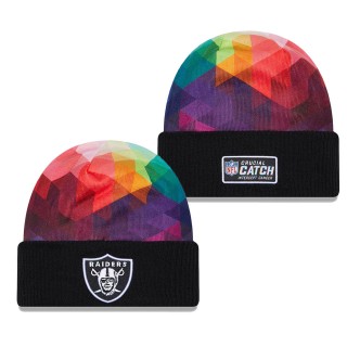 Las Vegas Raiders Black 2023 NFL Crucial Catch Cuffed Knit Hat