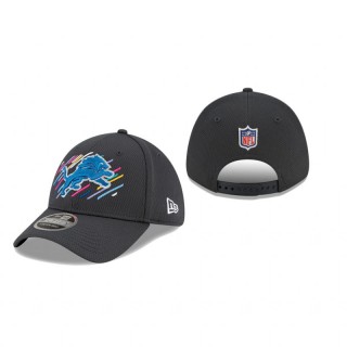 Lions Charcoal 2021 NFL Crucial Catch 9FORTY Adjustable Hat