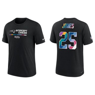 Marcus Jones New England Patriots Black 2022 NFL Crucial Catch Performance T-Shirt