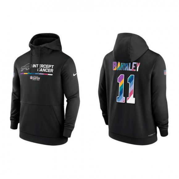 Matt Barkley Buffalo Bills Black 2022 NFL Crucial Catch Therma Performance Pullover Hoodie