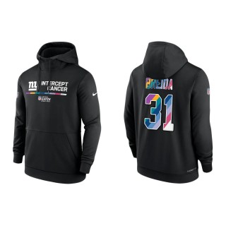 Matt Breida New York Giants Black 2022 NFL Crucial Catch Therma Performance Pullover Hoodie