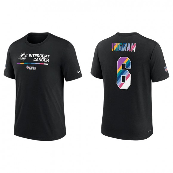 Melvin Ingram Miami Dolphins Black 2022 NFL Crucial Catch Performance T-Shirt