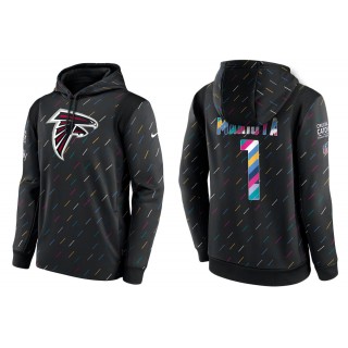 Men's Atlanta Falcons Marcus Mariota Charcoal NFL Crucial Catch Hoodie