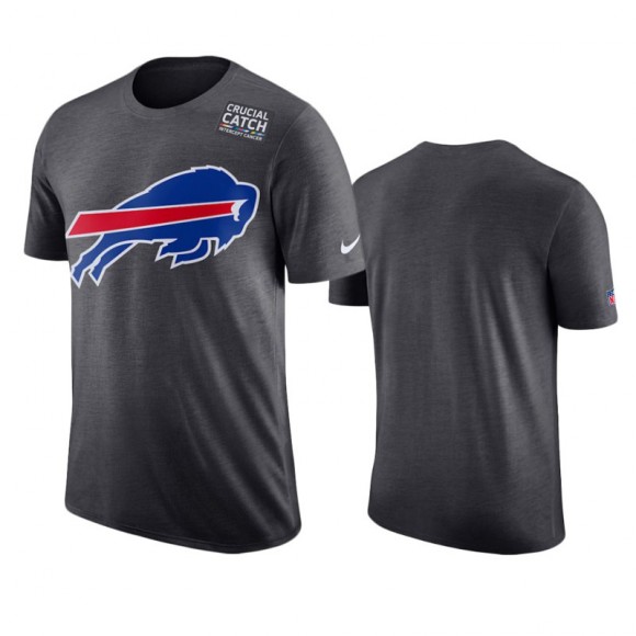 Bills Anthracite Crucial Catch Performance T-Shirt