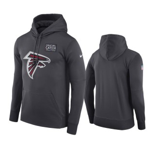 Falcons Anthracite Crucial Catch Performance Hoodie