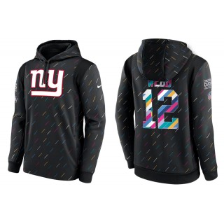 Men's New York Giants Davis Webb Charcoal NFL Crucial Catch Hoodie