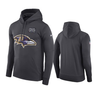 Ravens Anthracite Crucial Catch Performance Hoodie