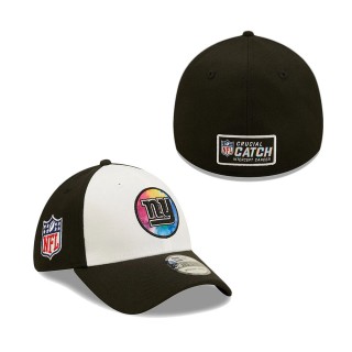 Men's New York Giants White Black 2022 NFL Crucial Catch 39THIRTY Coaches Flex Hat