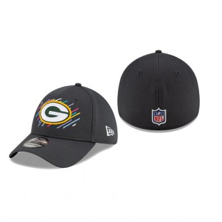 Packers Charcoal 2021 NFL Crucial Catch 39THIRTY Flex Hat