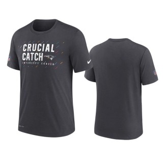 Patriots Charcoal 2021 NFL Crucial Catch Performance T-Shirt