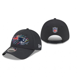 Patriots Charcoal 2021 NFL Crucial Catch 9FORTY Adjustable Hat