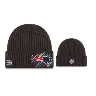 Patriots Charcoal 2021 NFL Crucial Catch Knit Hat