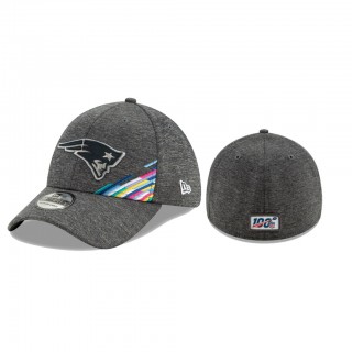 Patriots Heather Gray 2019 NFL Crucial Catch 39THIRTY Flex Hat