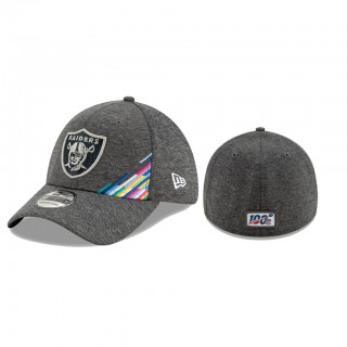 Raiders Heather Gray 2019 NFL Crucial Catch 39THIRTY Flex Hat