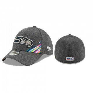 Seahawks Heather Gray 2019 NFL Crucial Catch 39THIRTY Flex Hat