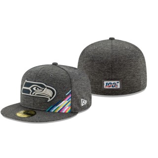 Seahawks Heather Gray 2019 NFL Crucial Catch 59FIFTY Fitted Hat