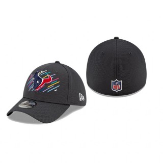 Texans Charcoal 2021 NFL Crucial Catch 39THIRTY Flex Hat