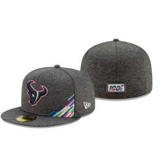 Texans Heather Gray 2019 NFL Crucial Catch 59FIFTY Fitted Hat