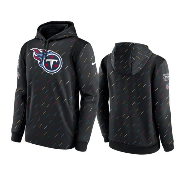 Titans Charcoal 2021 NFL Crucial Catch Therma Pullover Hoodie