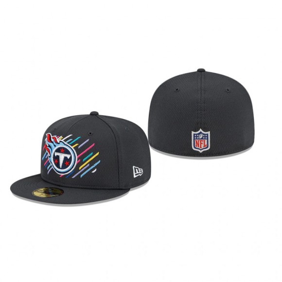 Titans Charcoal 2021 NFL Crucial Catch 59FIFTY Fitted Hat