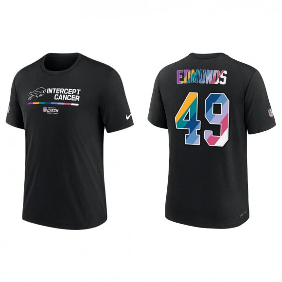 Tremaine Edmunds Buffalo Bills Black 2022 NFL Crucial Catch Performance T-Shirt