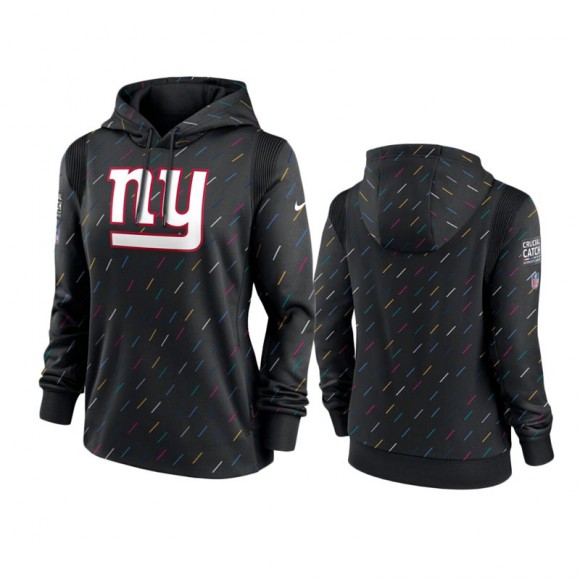 Women's Giants Anthracite 2021 NFL Crucial Catch Hoodie